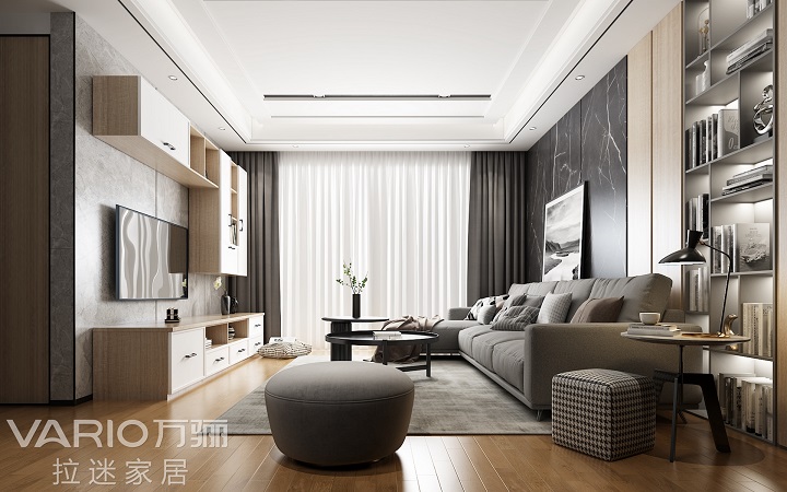 客廳沙發擺放效果圖